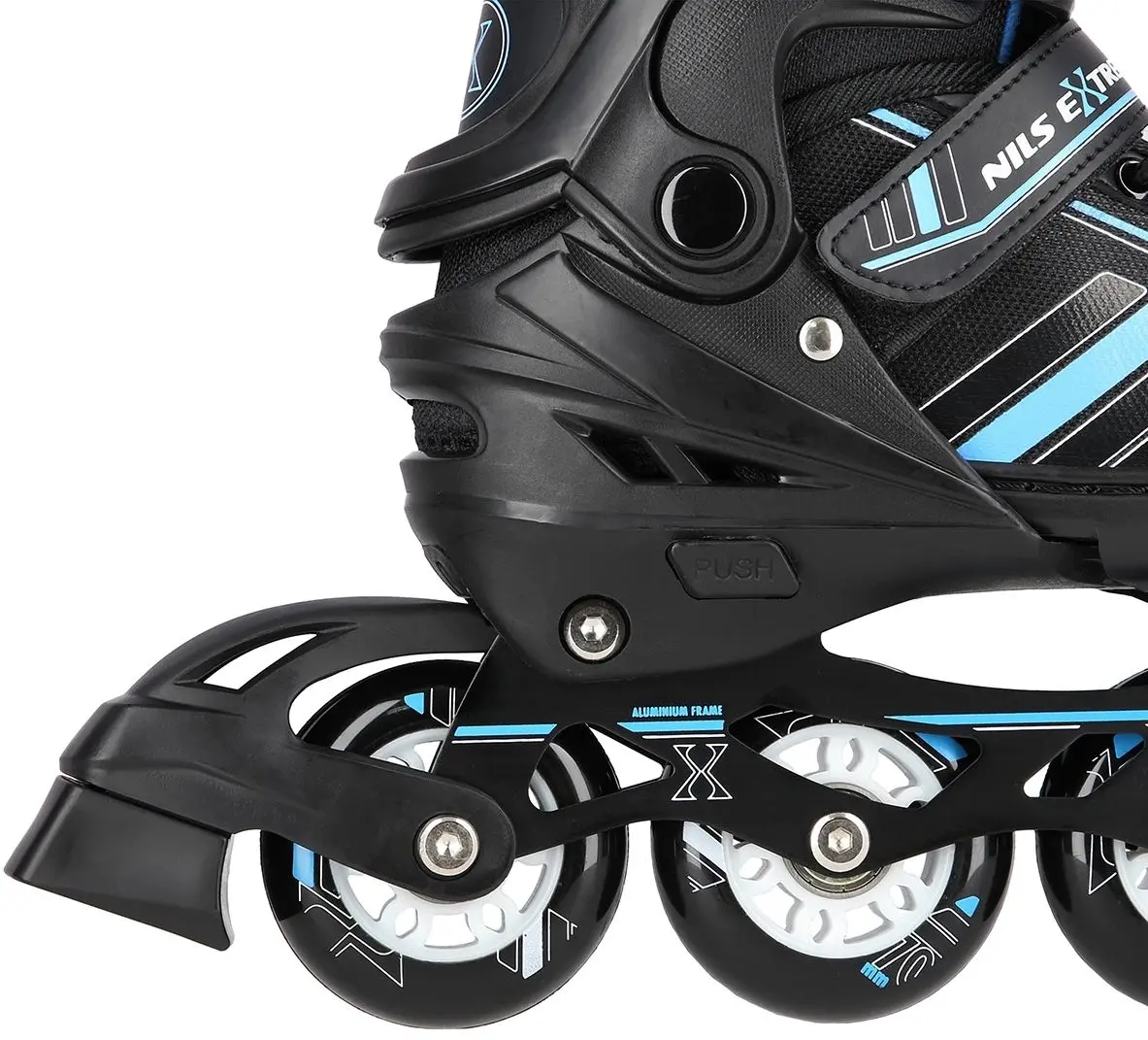 Роликовые коньки 2в1 Nils Extreme NH18191 M 34-38 (Black/Blue)