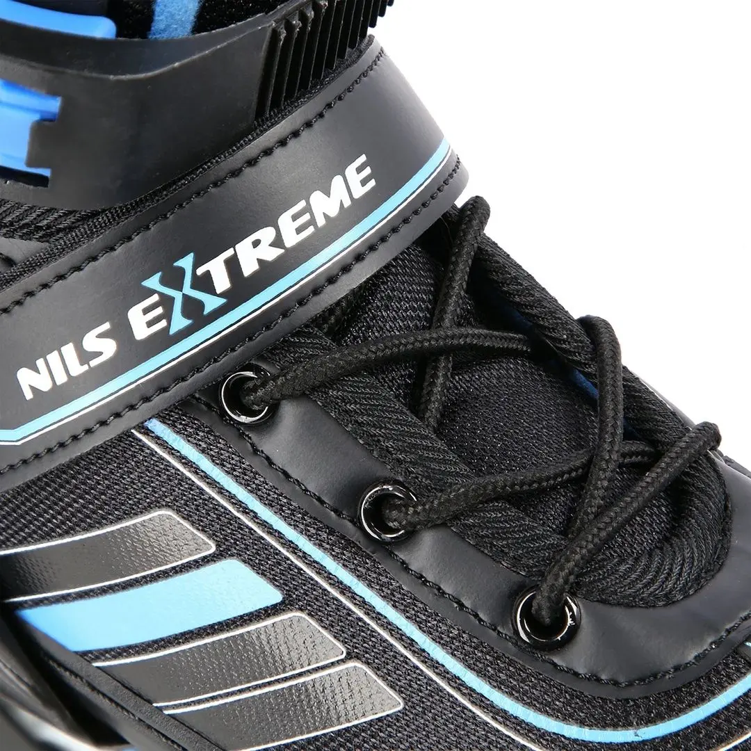 Роликовые коньки 2в1 Nils Extreme NH18191 M 34-38 (Black/Blue)