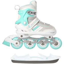 Patine cu rotile 2in1 Nils Extreme NH18191 S 29-33 (White/Blue)