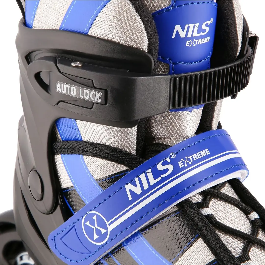 Роликовые коньки 2в1 Nils Extreme NH18366A L 39-43 (Black/Dark Blue) - 7