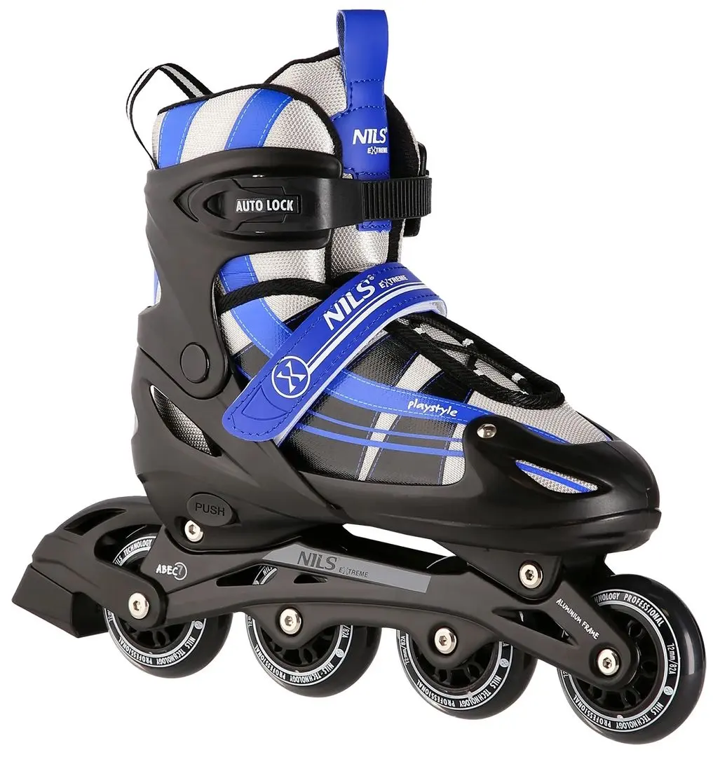 Patine cu rotile 2in1 Nils Extreme NH18366A M 35-38 (Black/Dark Blue)