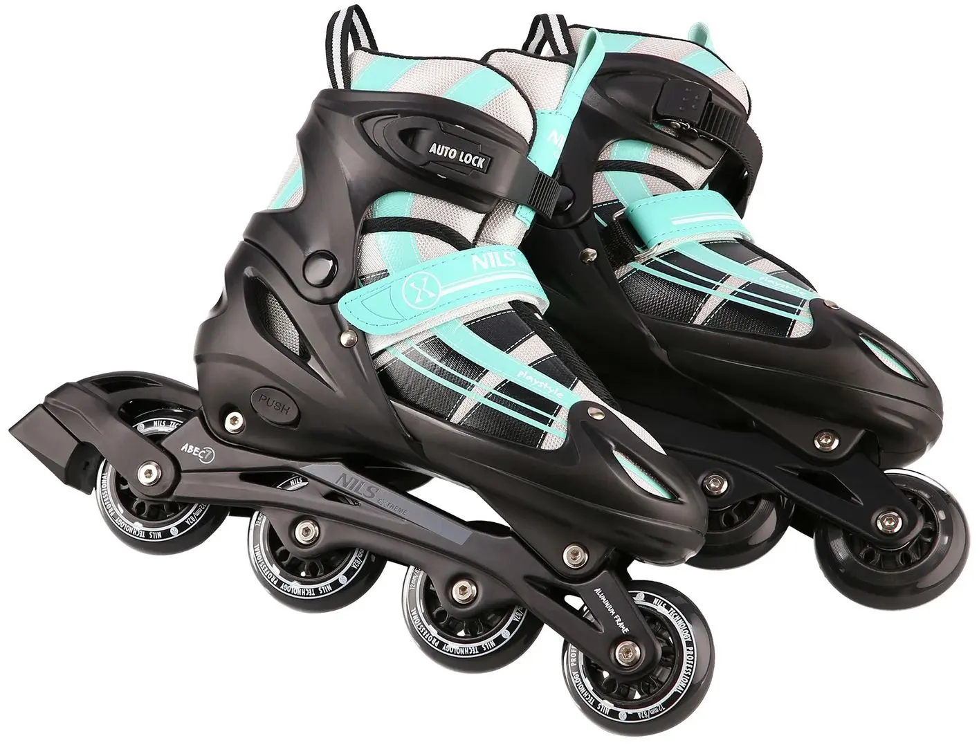 Patine cu rotile 2in1 Nils Extreme NH18366A M 35-38 (Blue/Green)