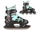 Роликовые коньки 2в1 Nils Extreme NH18366A M 35-38 (Blue/Green)