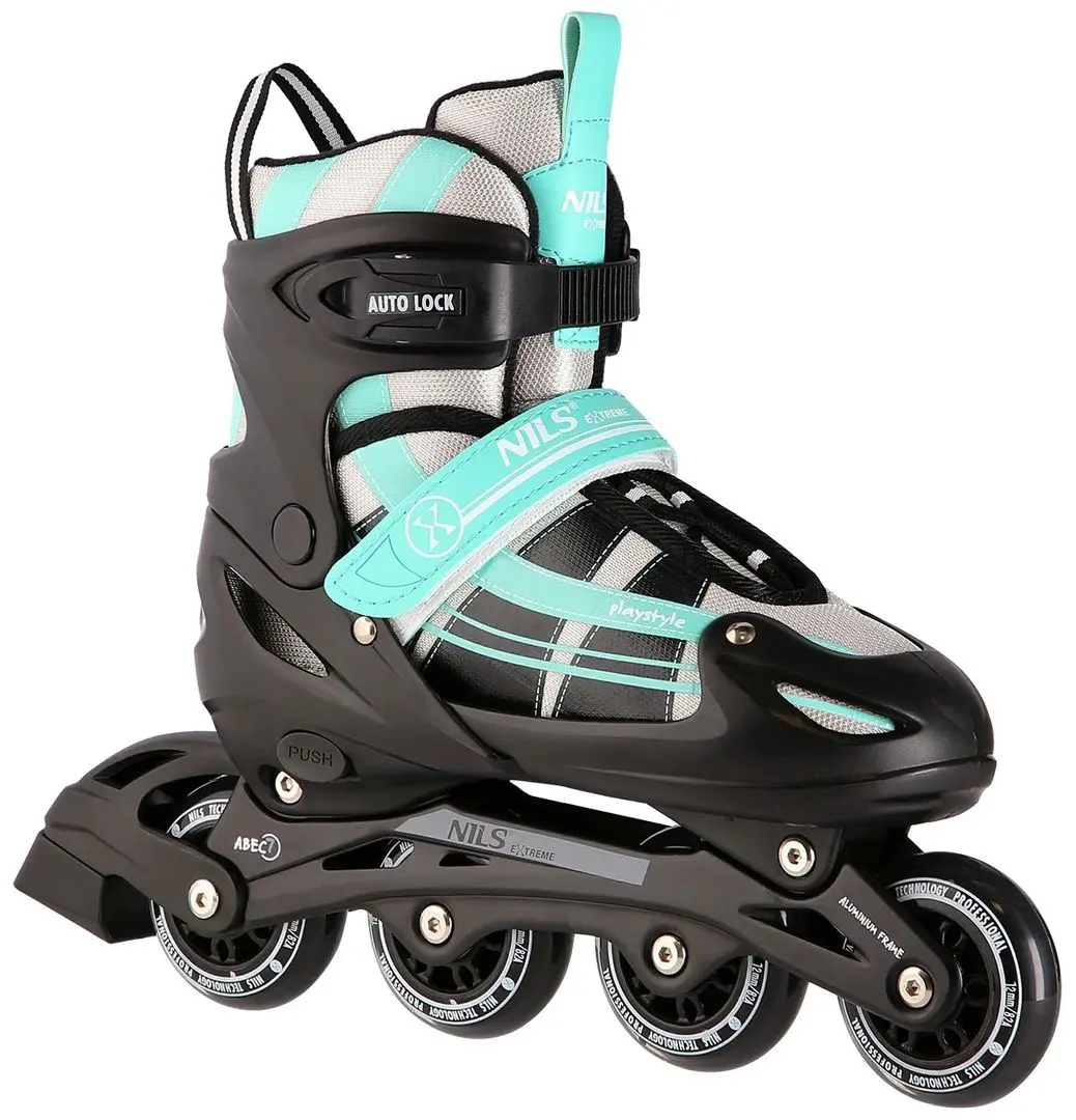 Patine cu rotile 2in1 Nils Extreme NH18366A M 35-38 (Blue/Green)
