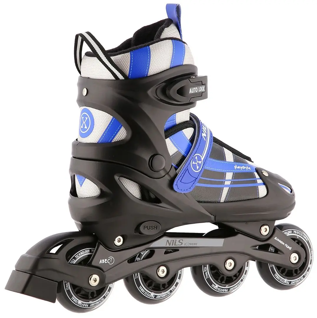 Patine cu rotile 2in1 Nils Extreme NH18366A S 31-34 (Black/Dark Blue) - 2