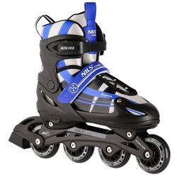 Patine cu rotile 2in1 Nils Extreme NH18366A S 31-34 (Black/Dark Blue)