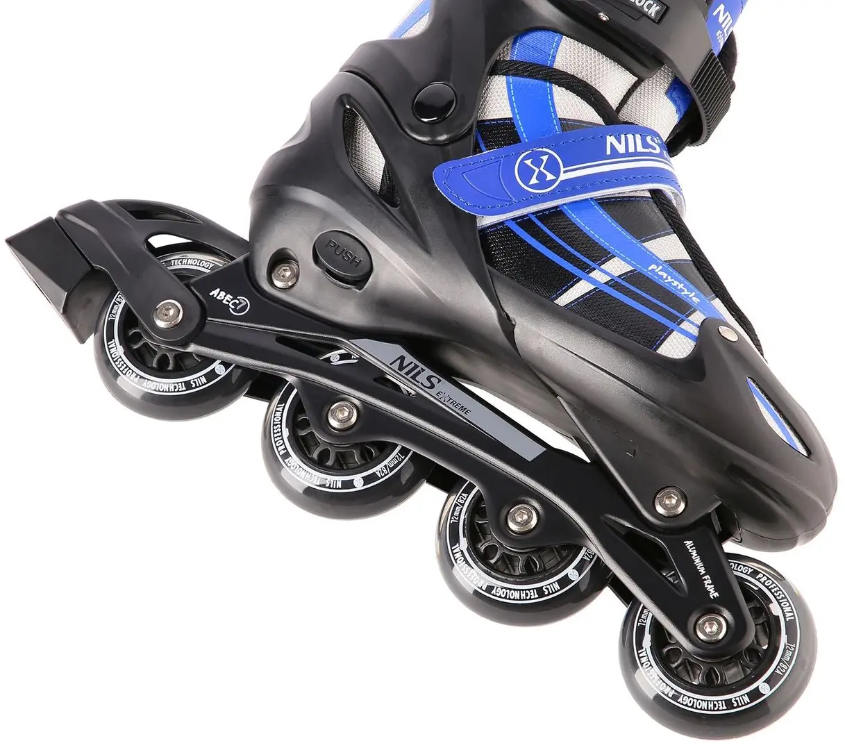 Patine cu rotile 2in1 Nils Extreme NH18366A S 31-34 (Black/Dark Blue) - 7