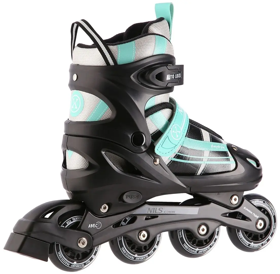Patine cu rotile 2in1 Nils Extreme NH18366A S 31-34 (Blue/Green) - 2