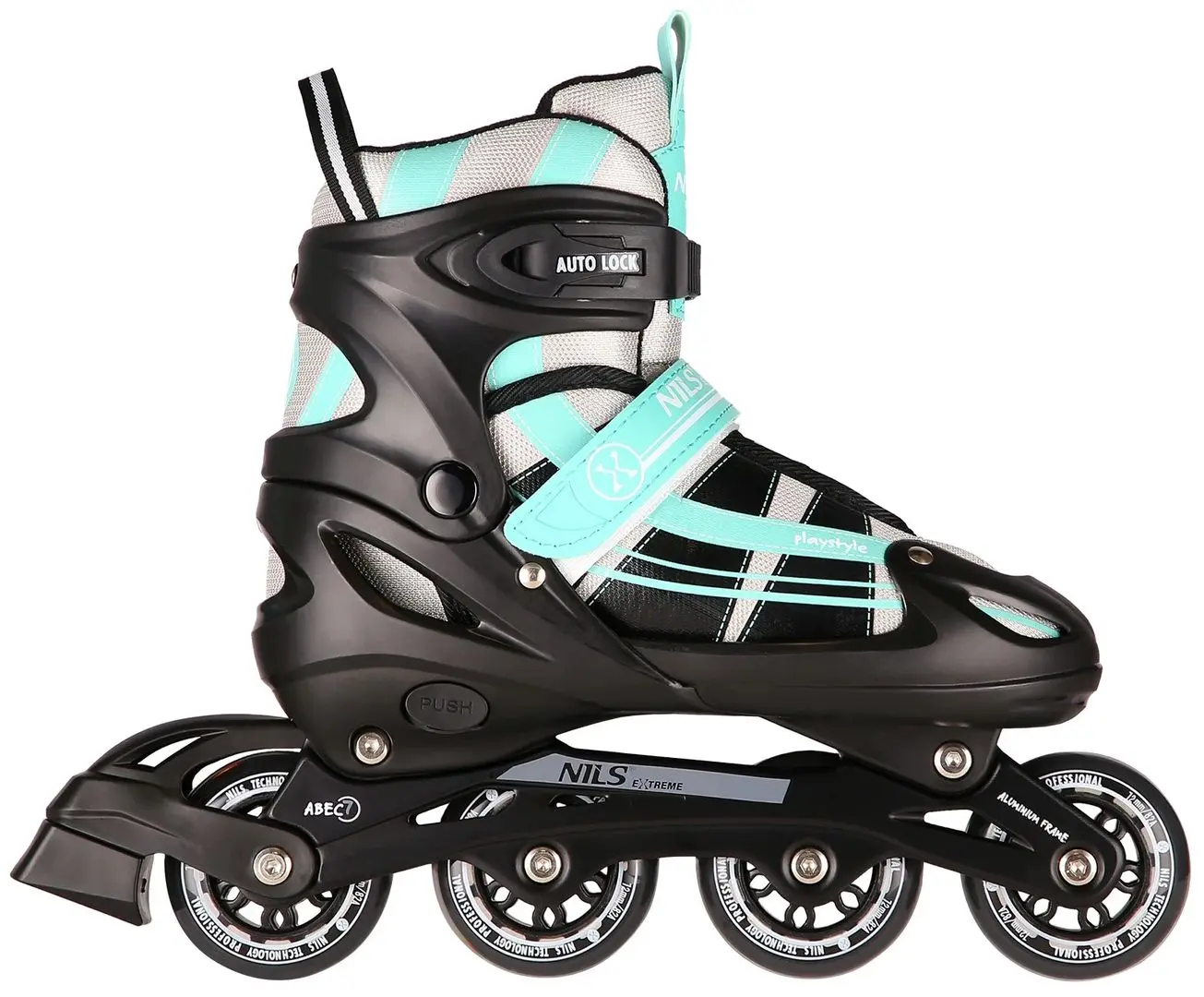Patine cu rotile 2in1 Nils Extreme NH18366A S 31-34 (Blue/Green) - 6