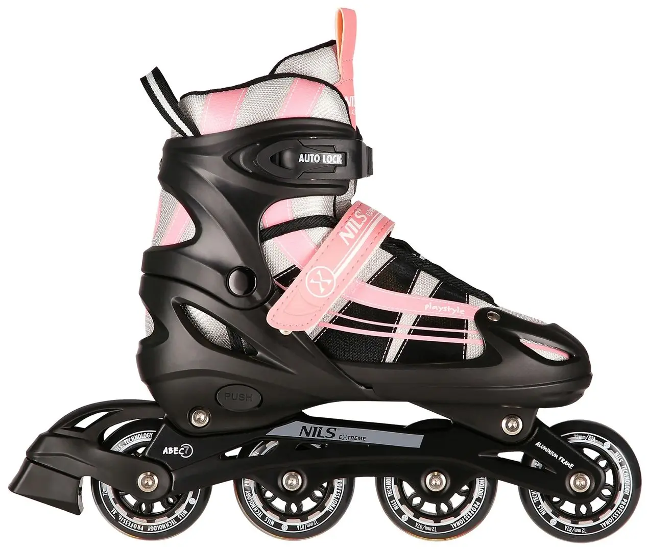 Patine cu rotile 2in1 Nils Extreme NH18366A S 31-34 (Pink/White)