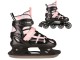 Роликовые коньки 2в1 Nils Extreme NH18366A S 31-34 (Pink/White)