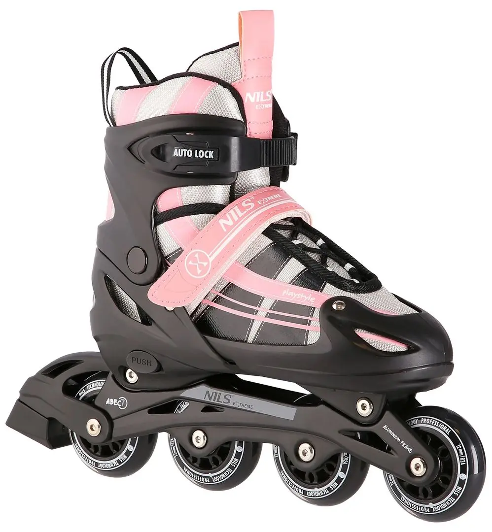 Patine cu rotile 2in1 Nils Extreme NH18366A S 31-34 (Pink/White)