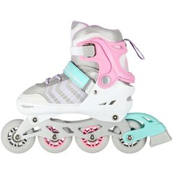 Роликовые коньки 4в1 Nils Extreme NH18192 M 34-38 (Pink/Grey) Thumb