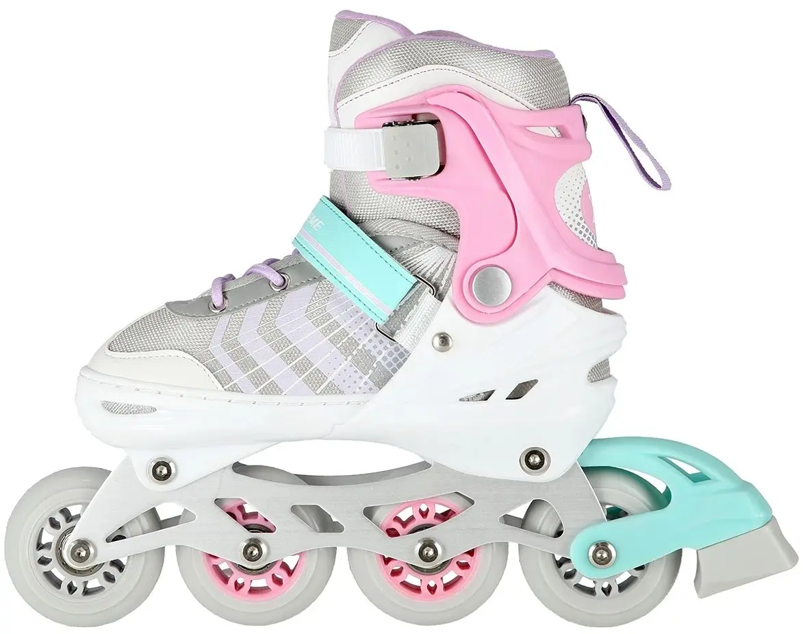 Роликовые коньки 4в1 Nils Extreme NH18192 M 34-38 (Pink/Grey)