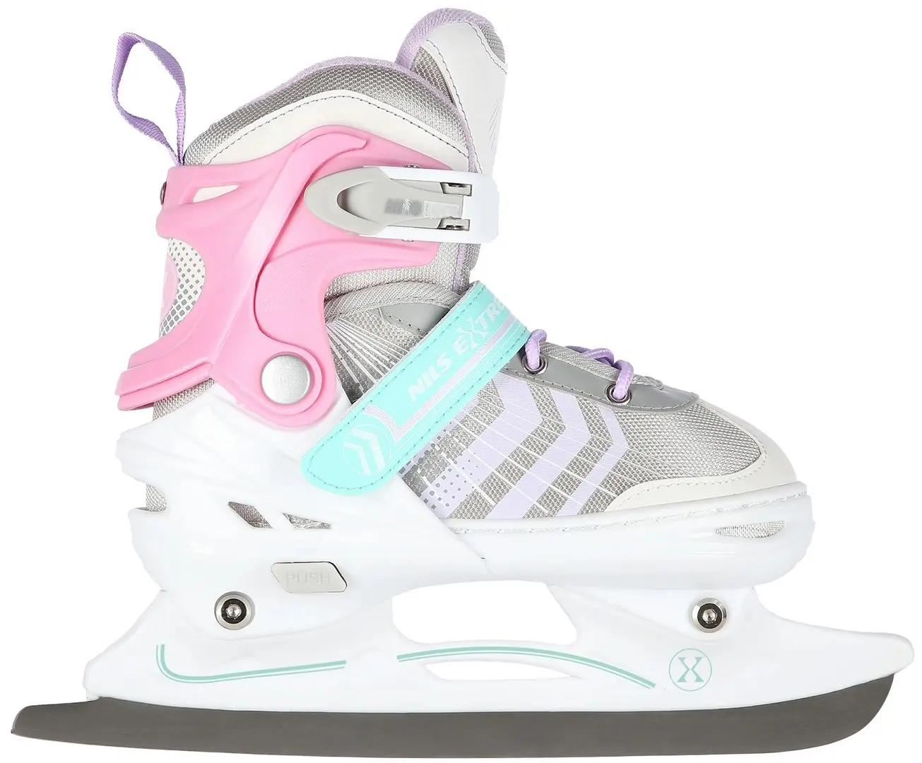 Роликовые коньки 4в1 Nils Extreme NH18192 M 34-38 (Pink/Grey)