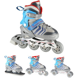 Patine cu rotile 4in1 Nils Extreme NH18192 S 29-33 (Grey/Blue) Thumb