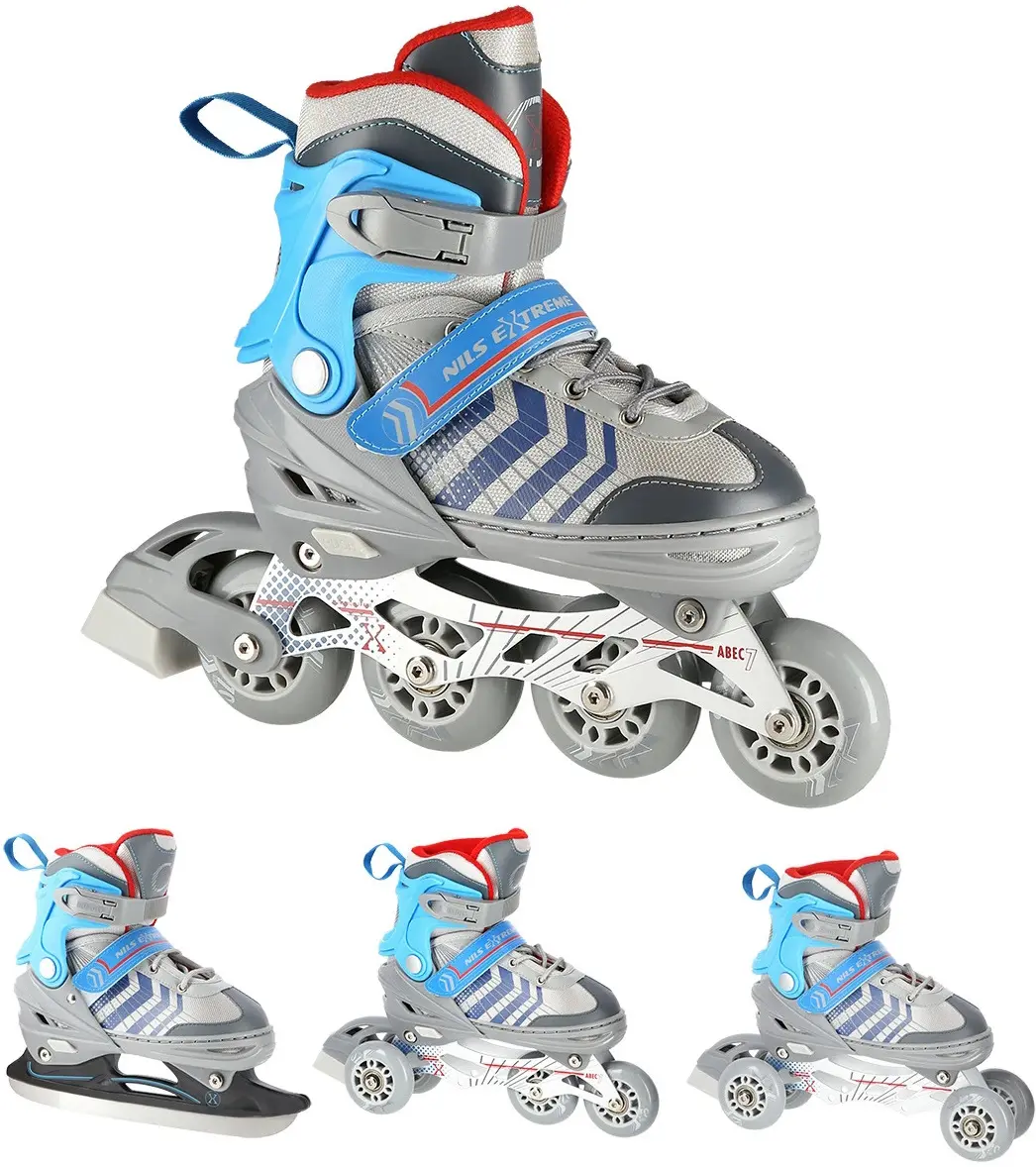 Patine cu rotile 4in1 Nils Extreme NH18192 S 29-33 (Grey/Blue) - 2