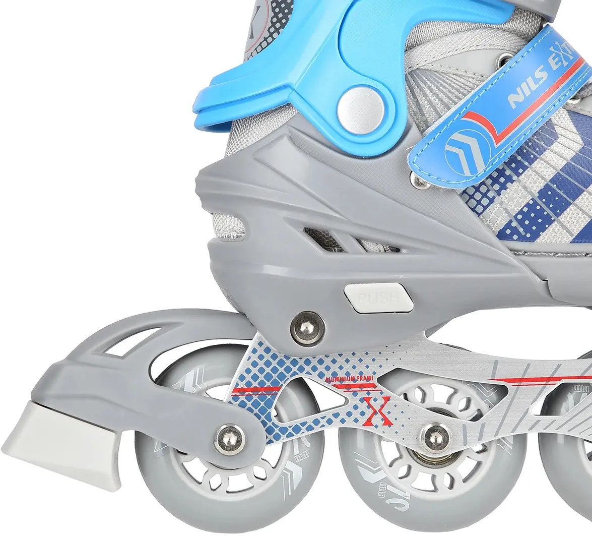 Patine cu rotile 4in1 Nils Extreme NH18192 S 29-33 (Grey/Blue) - 6