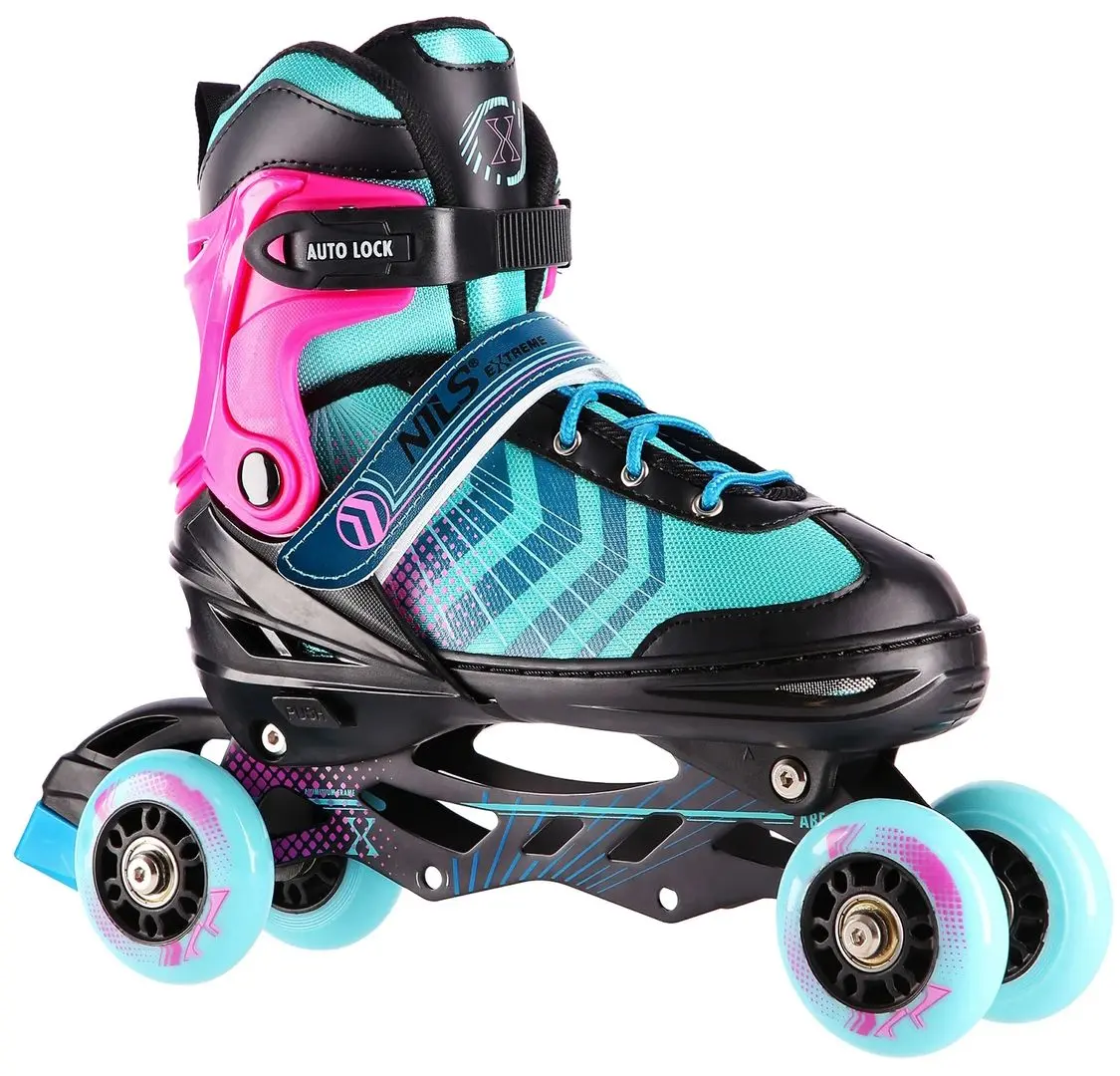 Patine cu rotile 4in1 Nils Extreme NH18192A L 39-43 (Black/Purple)