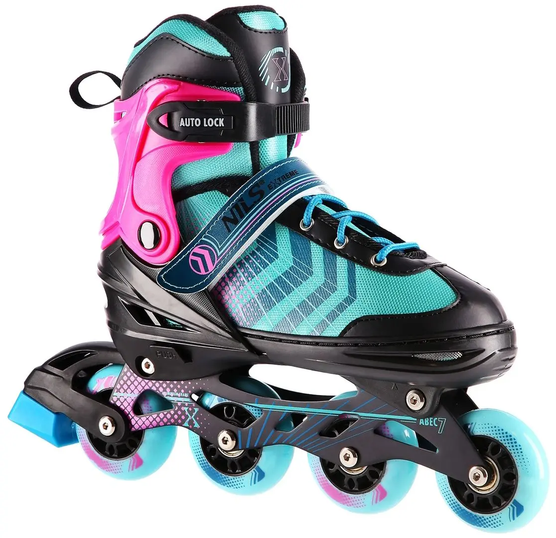 Patine cu rotile 4in1 Nils Extreme NH18192A L 39-43 (Black/Purple)