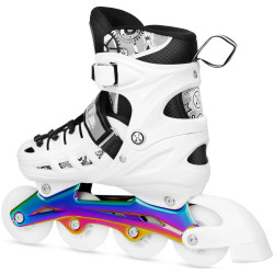 Patine cu rotile 4in1 Nils Extreme Rainbow LED NH10905 M 35-38 (White) Thumb