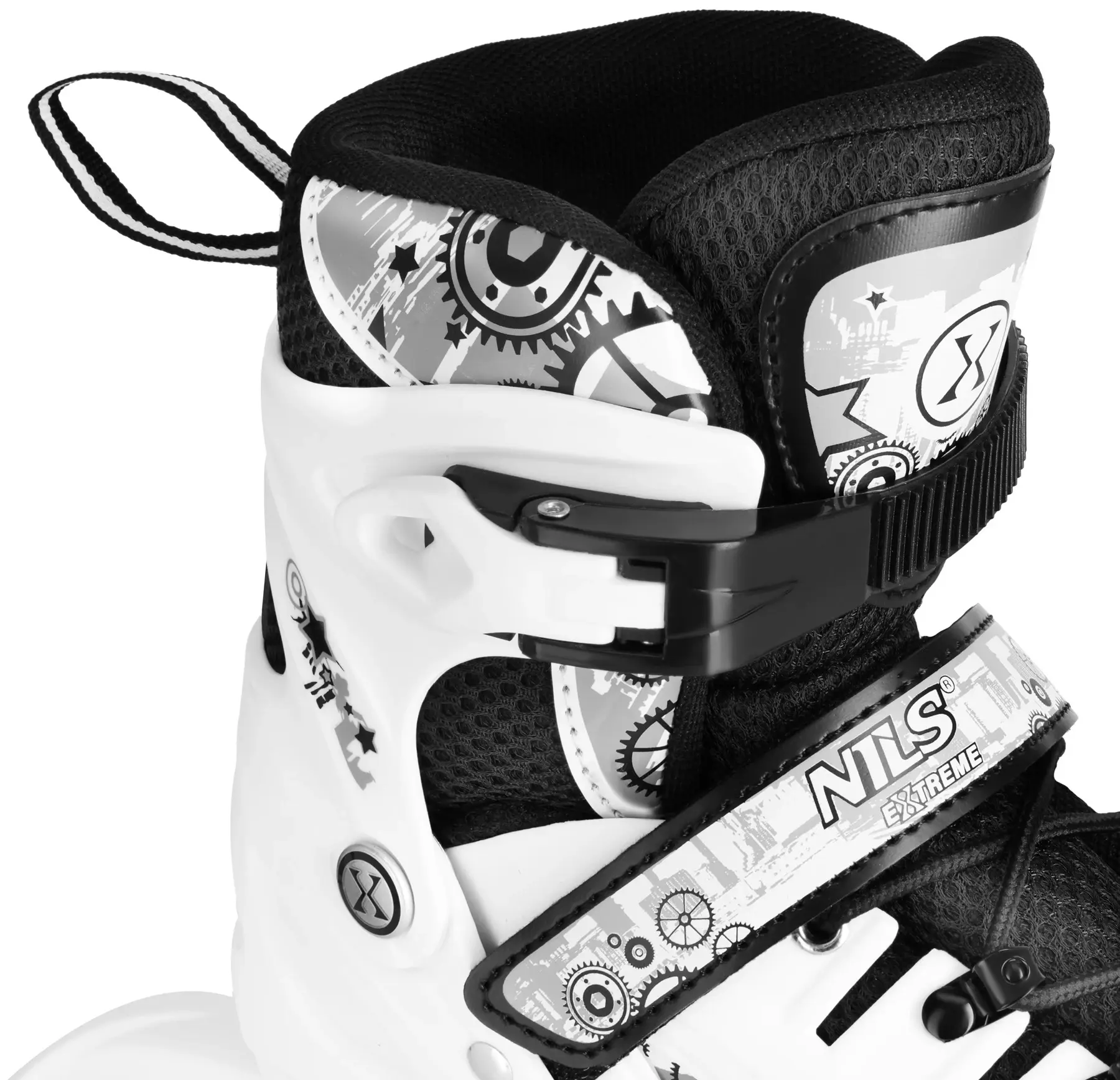 Patine cu rotile 4in1 Nils Extreme Rainbow LED NH10905 M 35-38 (White) - 6