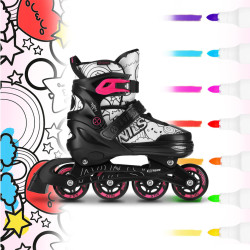 Patine cu rotile 4in1 Nils Extreme Tinty NH10907 M 35-38 (Pink) Thumb