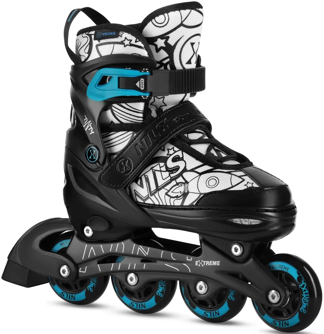Patine cu rotile 4in1 Nils Extreme Tinty NH10907 S 31-34 (Green)