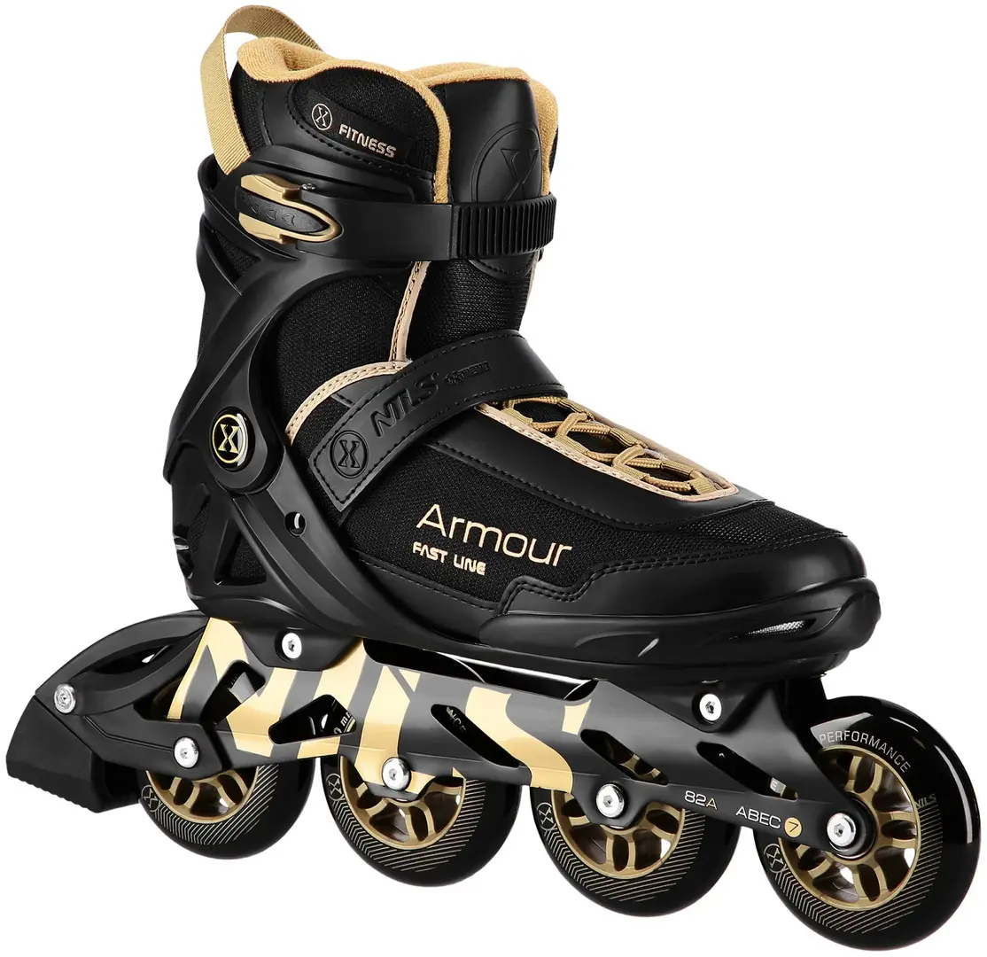 Patine cu rotile Nils Extreme Armour NA22151 41 (Black/Gold)