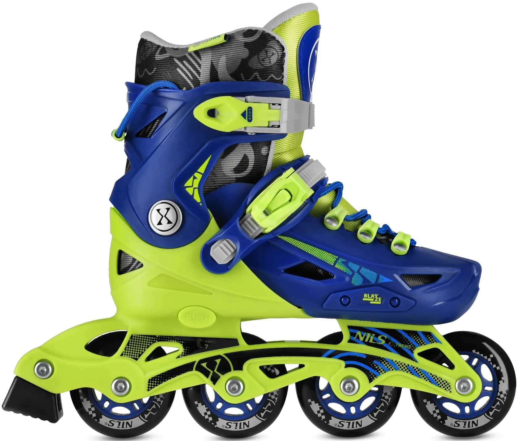 Patine cu rotile Nils Extreme Blaze NA1055 L 39-42 (Navy Blue) - 2