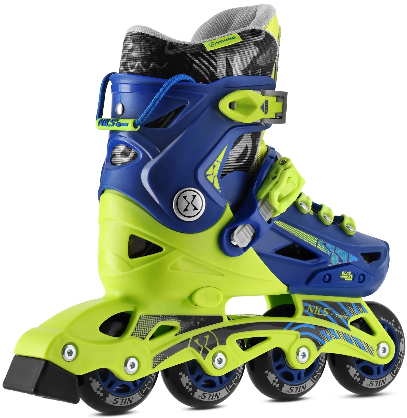 Patine cu rotile Nils Extreme Blaze NA1055 M 35-38 (Navy Blue) - 3