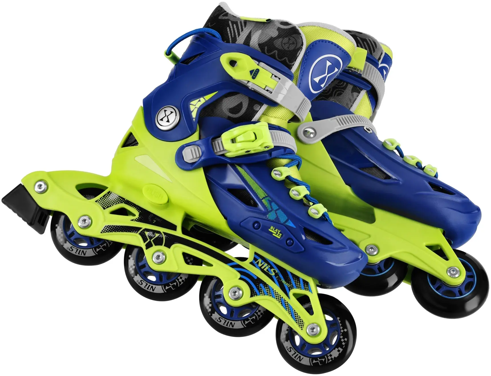 Patine cu rotile Nils Extreme Blaze NA1055 M 35-38 (Navy Blue) - 4
