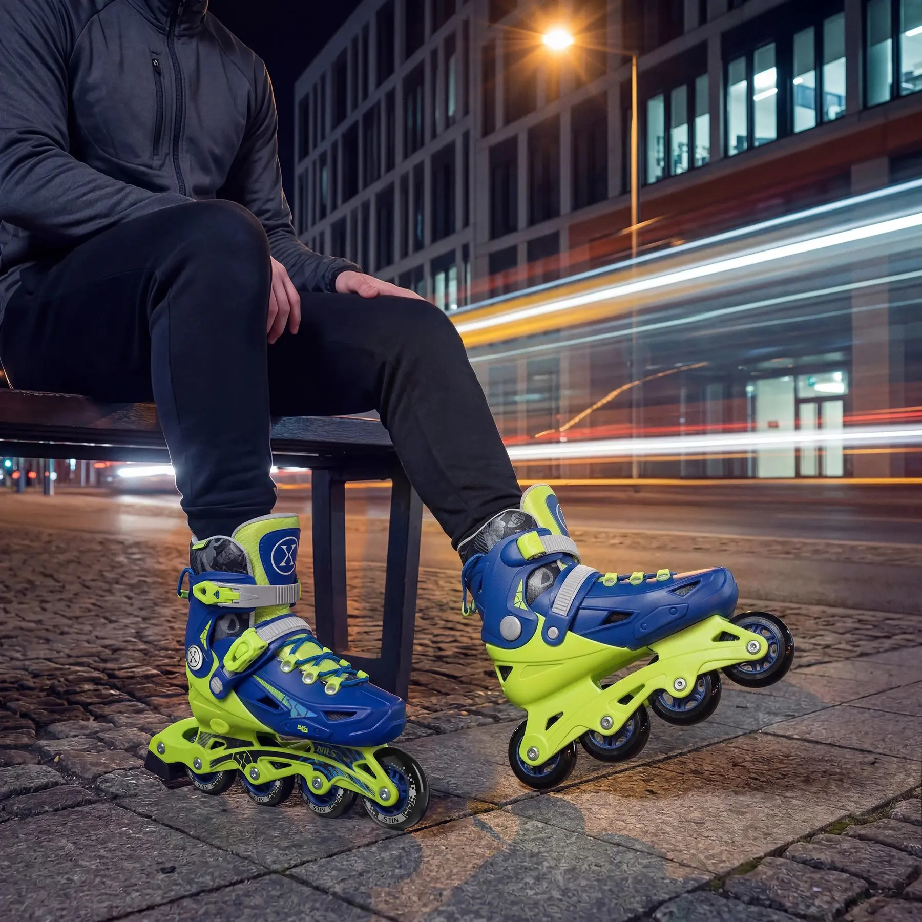Patine cu rotile Nils Extreme Blaze NA1055 M 35-38 (Navy Blue) - 8
