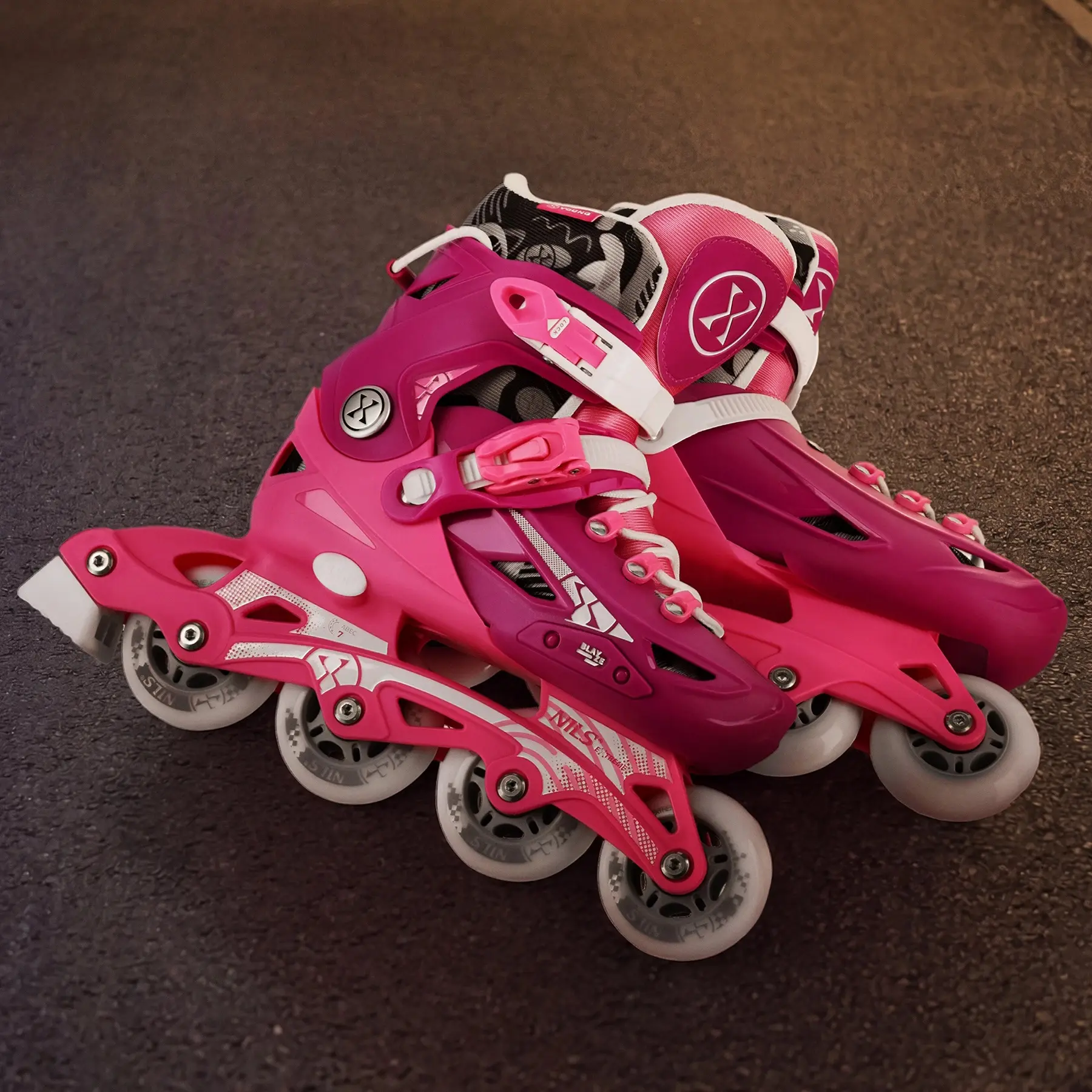 Patine cu rotile Nils Extreme Blaze NA1055 S 31-34 (Pink) - 7