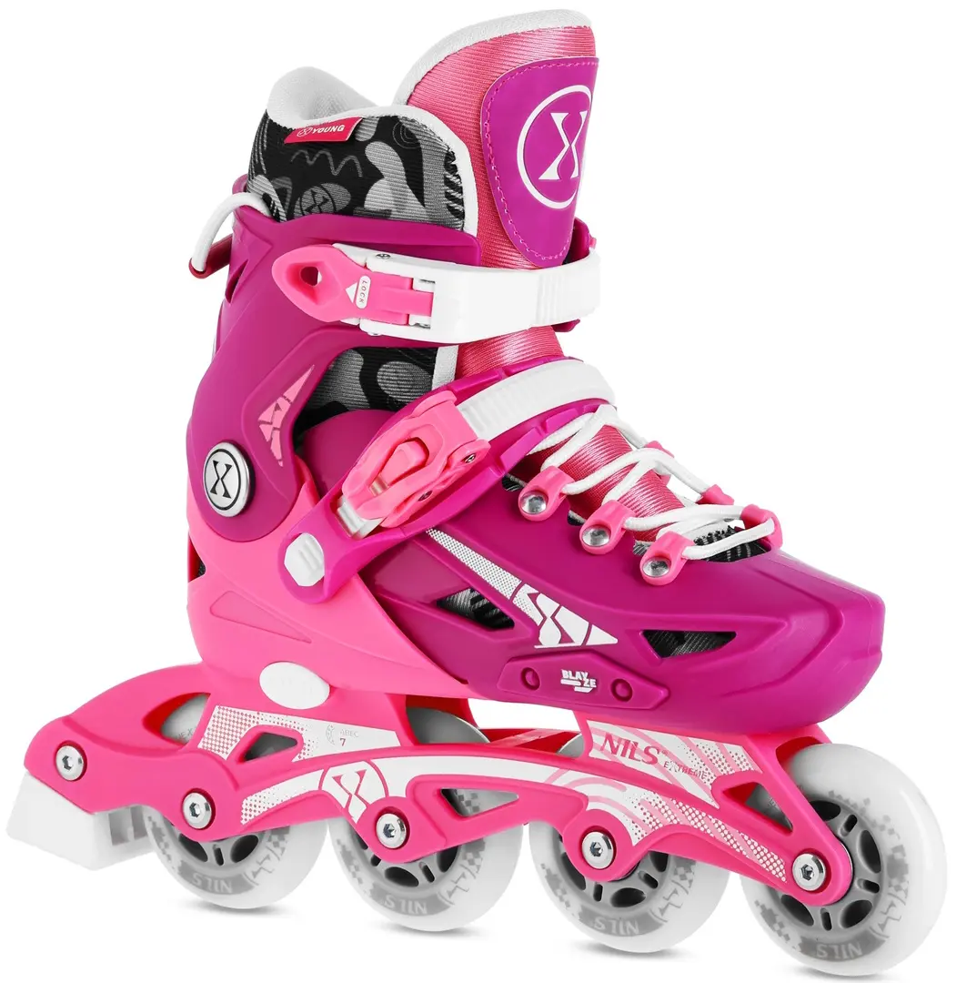 Patine cu rotile Nils Extreme Blaze NA1055 S 31-34 (Pink)