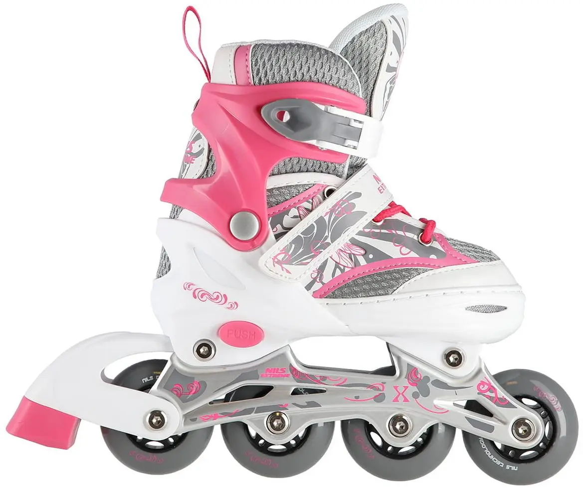 Patine cu rotile Nils Extreme NA10602 39-42 (Pink/Grey) - 3