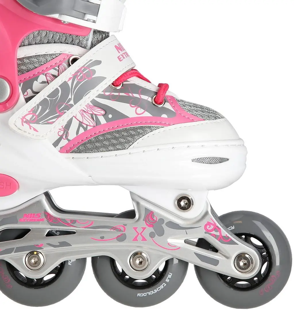 Patine cu rotile Nils Extreme NA10602 39-42 (Pink/Grey) - 6