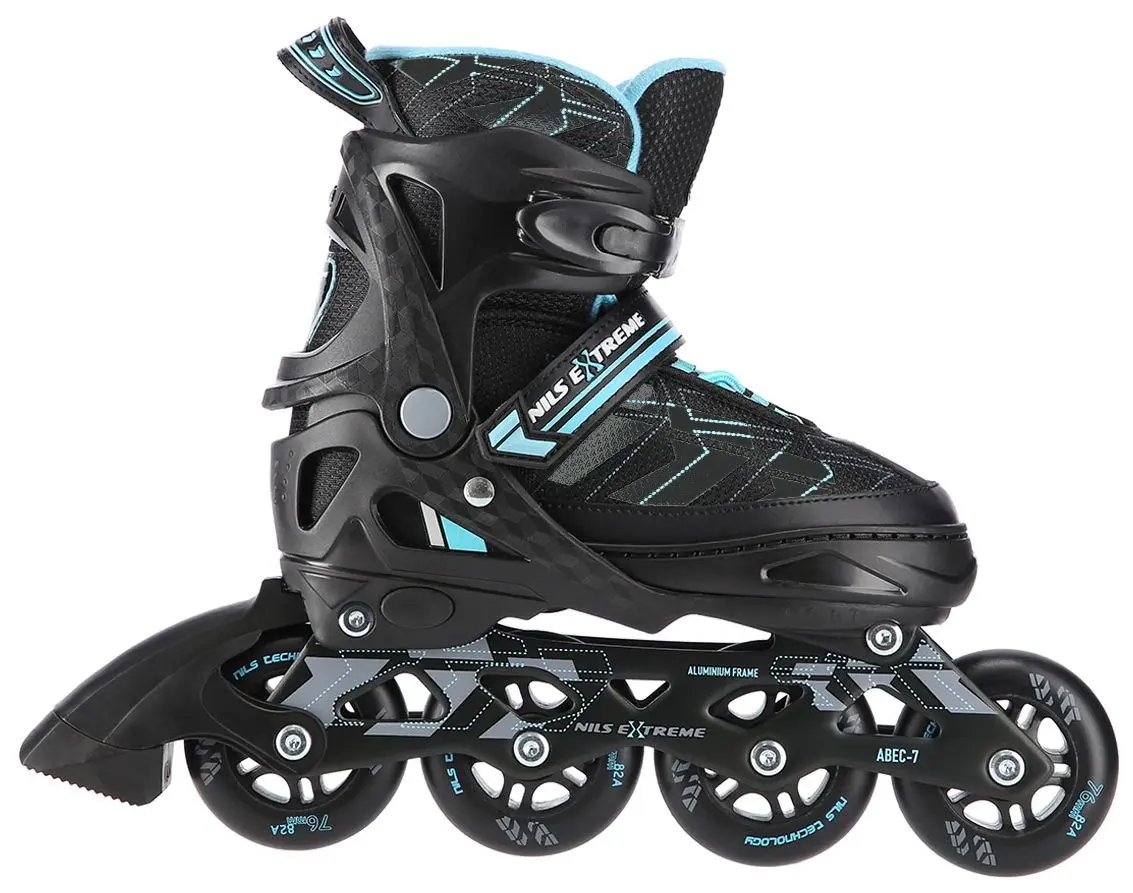 Patine cu rotile Nils Extreme NA11002 35-38 (Black/Blue) - 5