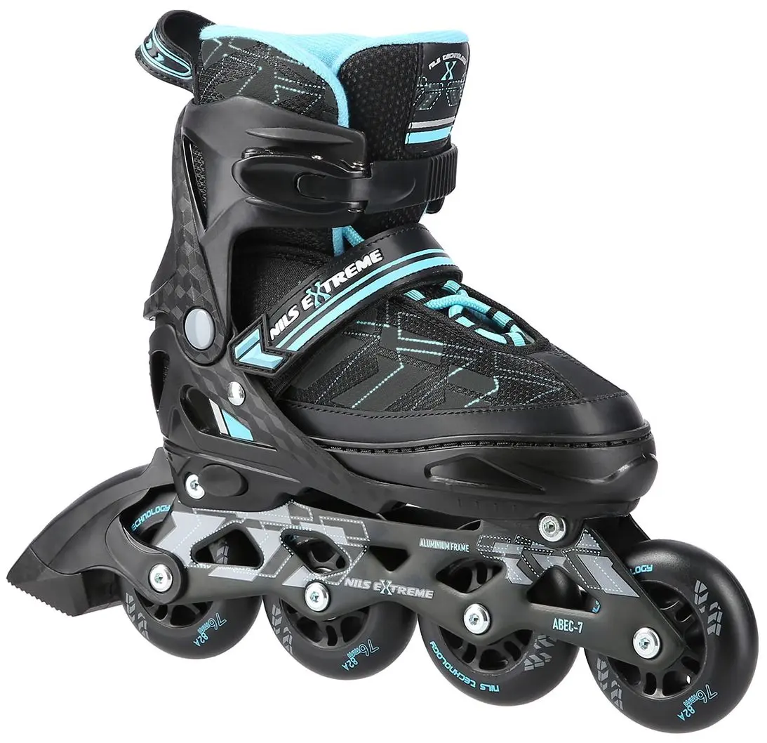 Patine cu rotile Nils Extreme NA11002 35-38 (Black/Blue)