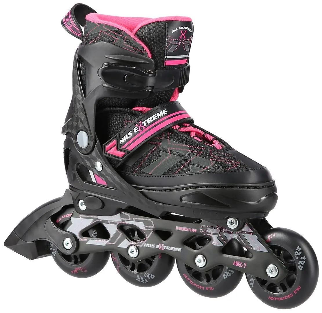 Patine cu rotile Nils Extreme NA11002 35-38 (Black/Purple)