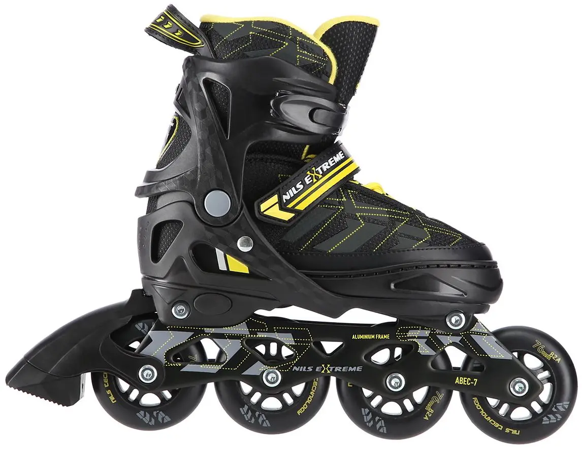Patine cu rotile Nils Extreme NA11002 39-42 (Black/Yellow) - 5