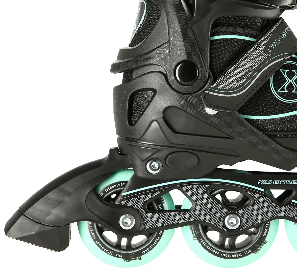 Роликовые коньки Nils Extreme NA11008 35-38 (Black/Mint) - 5