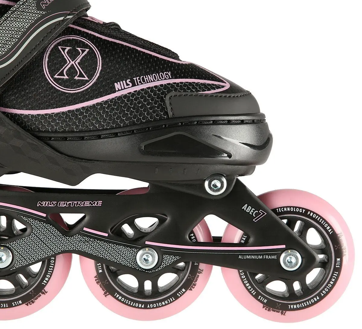 Patine cu rotile Nils Extreme NA11008 39-42 (Black/Pink) - 5