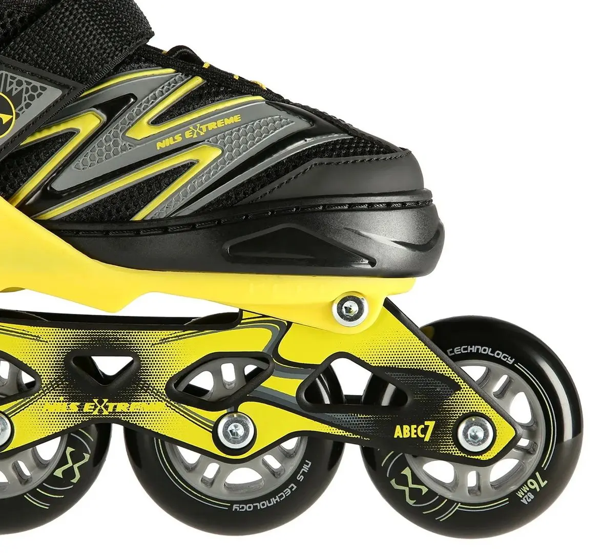 Patine cu rotile Nils Extreme NA11010 35-38 (Black/Yellow) - 5