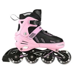 Роликовые коньки Nils Extreme NA11230A LED 35-38 (Pink/Black) Thumb