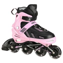 Роликовые коньки Nils Extreme NA11230A LED 35-38 (Pink/Black)