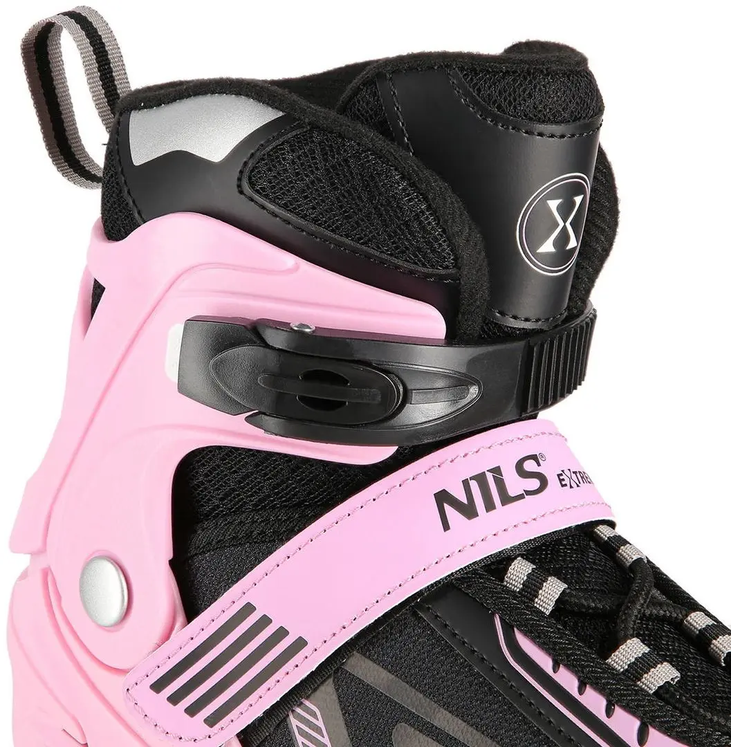 Роликовые коньки Nils Extreme NA11230A LED 35-38 (Pink/Black) - 5