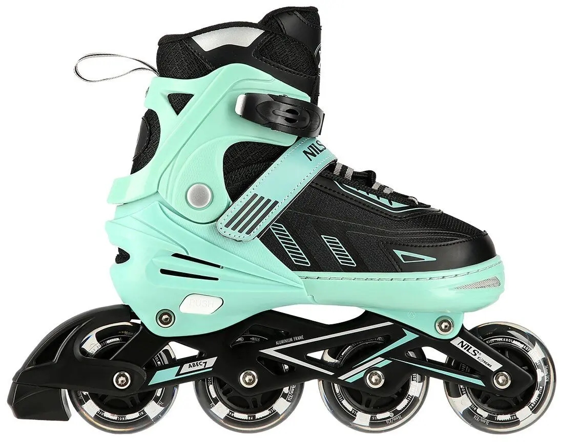 Patine cu rotile Nils Extreme NA11230A LED 39-42 (Green/Black)