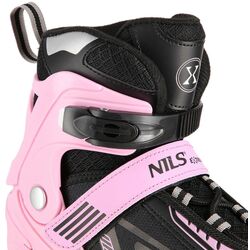 Роликовые коньки Nils Extreme NA11230A LED 39-42 (Pink/Black) Thumb