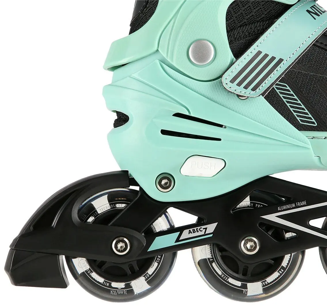 Роликовые коньки Nils Extreme NA11230A LED 43-45 (Green/Black) - 5